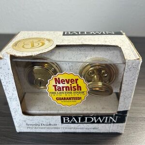 Baldwin Brass Deadbolt Lock Single Cylinder Grade 1 USA NIB 98031-003 New